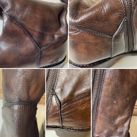 BED STU Manchester Distressed Tall Leather Riding Boots BEDSTU Size 8.5 - Picture 10 of 16
